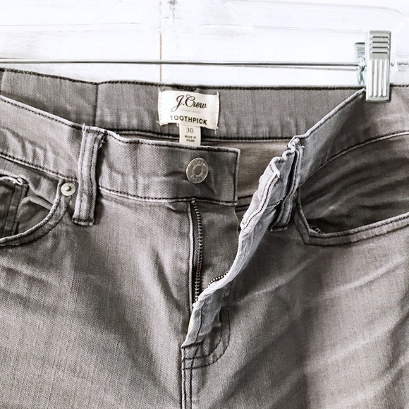 J.Crew Gray Slim Denim Toothpick Skinny Jeans - Picture 4 of 8